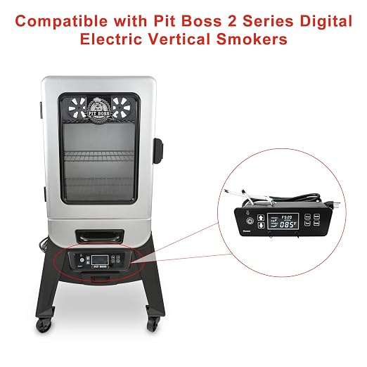 Digital Thermostat Control Board Replacement Parts Compatible with Pit Boss 2 Series Digital Electric Vertical Smoker for Pit Boss PBV2D1 Controller