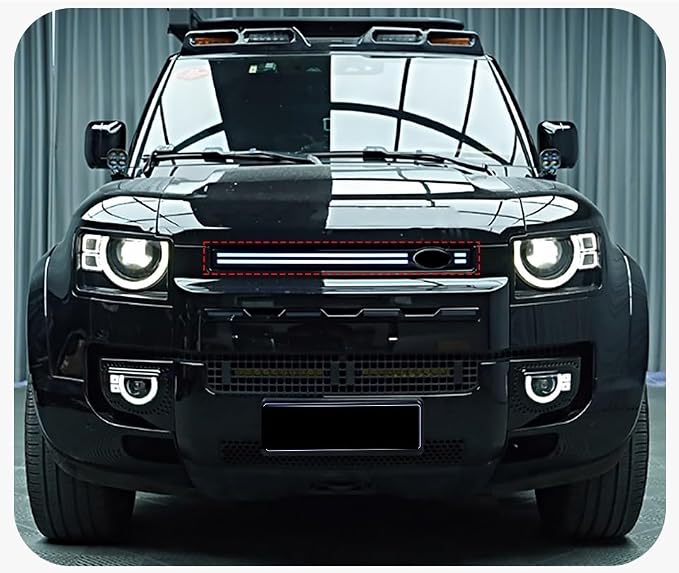 Front Bumper Color Changing Led Lights Grill Lamp Dynamic Light Breathing Lamp Compatible For Land Rover Defender L663 2020-2024 90 110 130