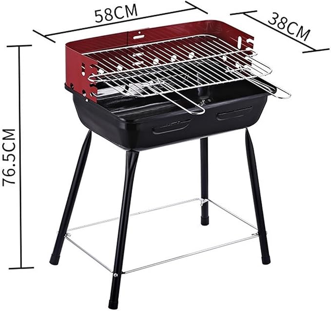 Barbecue Charcoal Grill Outdoor Portable Charcoal Grill Barbecue Grill Perfect for Camping Travel Garden Charcoal BBQ Grill