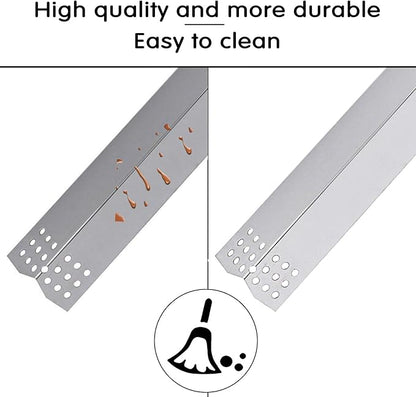 Hisencn Repair Kit Replacement for Kitchen Aid 720-0819 720-0787D 720-0819G 720-0953 720-0953A 730-0953 Gas Grill Model, Stainless Steel 16.5 inch Grill Burners Tube, Heat Plate Tent Shield Deflector