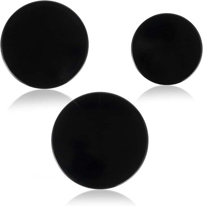 Surface burner cover replacement part suitable for GE gas range/oven/stove wb29k10006-1 large cap - 3 1/2 inches wide- wb29k10001-1 medium caps-3 3/16 wide wb29k10009-1 small cap- 2 9/16