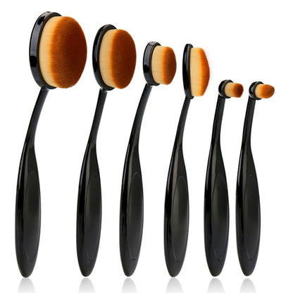 UNIMEIX 6 Pack Blending Brush for Card Making Crafting Ink Blender Brushes Set Tool Paper Background Brush Drawing (Brown)