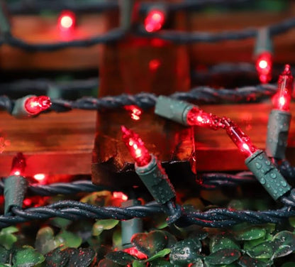 Red Valentines Day Decor Lights,100 Count 19.6FT Mini Valentine's Lights,Red Christmas String Fairy Lights Outdoor Indoor Plug in for Room Party Wedding Tree Valentines Day Decorations