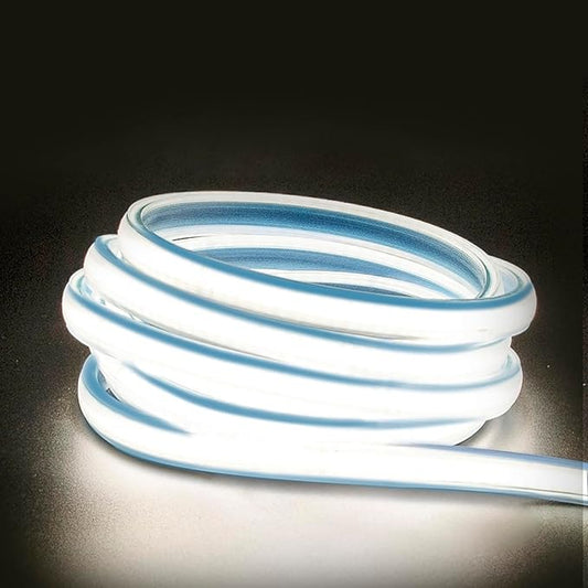 LED Lights 3.28FT, AC 110V COB LED Strip Lights with US Plug Waterproof IP67 1 Meter Flexible Rope Light 120V 4000K White LED Light Strip for Outdoor and Indoor Kitchen Cabinets Lighting