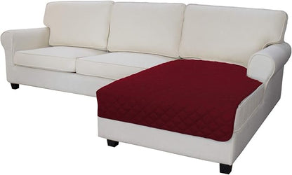 Easy-Going Sectional Couch Covers for Dogs L Shape Sofa Cover Reversible Sofa Slipcover Chaise Lounge Cover Furniture Protector Cover for Pets Dog Cat (42 x 68 inches, Christmas Red/Christmas Red) | Christmas Red, Soft Sofa Slipcover For Dogs, Fits Lef...
