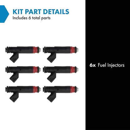 TRQ Fuel Injector Set | For 2005-2006 Jeep Wrangler