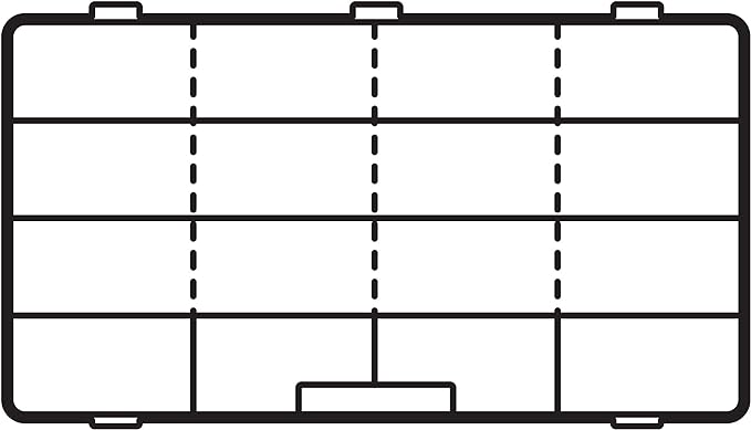 Flambeau Outdoors 7004R Tuff Tainer, Double Deep, 16 Compartments, Zerust