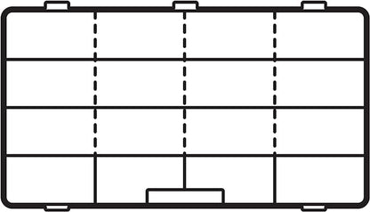 Flambeau Outdoors 7004R Tuff Tainer, Double Deep, 16 Compartments, Zerust