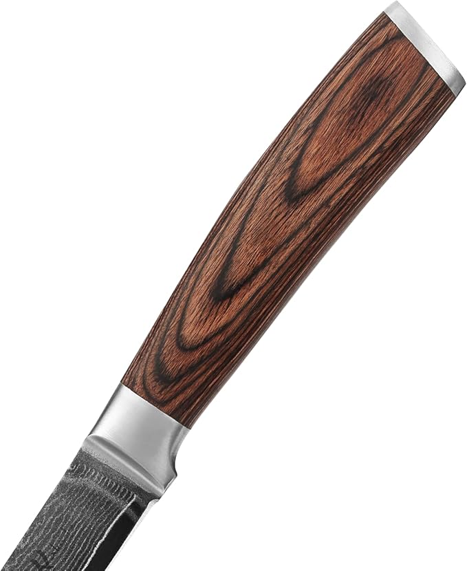 Wakoli EDIB Damascus Paring Knife – 3.2-Inch Small Kitchen Knife | Genuine 67-Layer Damascus Steel Blade with VG10 Core | Ergonomic Pakkawood Handle | Precision Cooking Knife in Gift Box