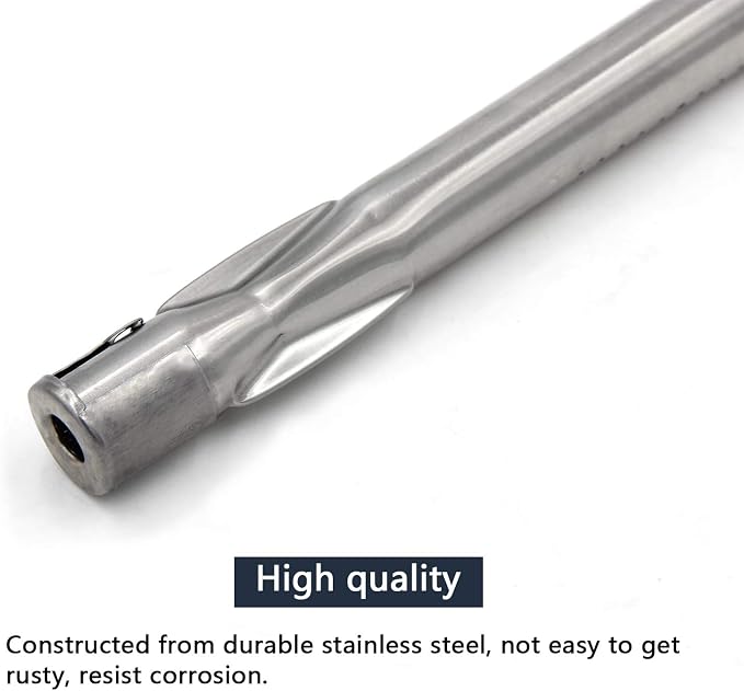 15" Burners for Grill Master 720-0737, Kenmore 146.16132110 | 146.16133110, Uberhaus 780-0007A, Stainless Steel, 15" x 1", 3-Pack