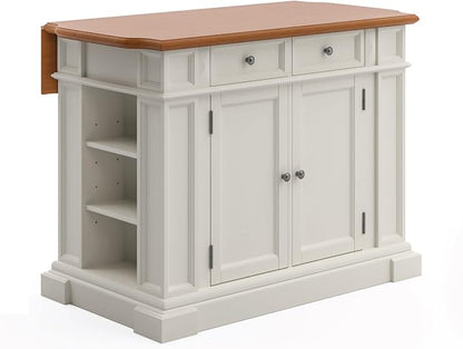 homestyles Americana Off-White Kitchen Island