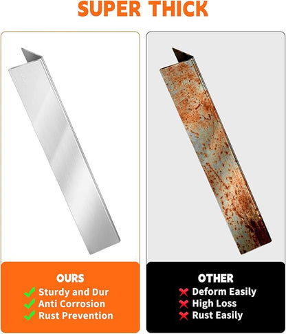 7537 Flavorizer Bars 22.5" for Weber Grill Parts Spirit 300 Series, Spirit E310 S310 Grill with Side Control, Genesis Silver B Flavor Bar Stainless Steel Replacement of Weber Grill Part 7536