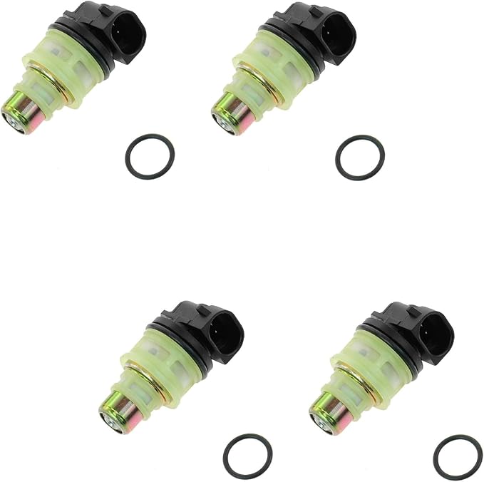 TRQ Port Fuel Injector Set of 4 Kit | For Chevy GMC Isuzu Pontiac 2.2L