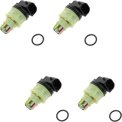 TRQ Port Fuel Injector Set of 4 Kit | For Chevy GMC Isuzu Pontiac 2.2L