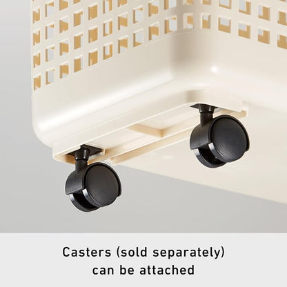 Like-it │SCB-6 │Daily use inside or outside. | Movable handles make it easy to carry around | Portable large basket for kitchen, laundry and kids room | 18.7 x 12.2 x 15.47" | White | 10.57 gal