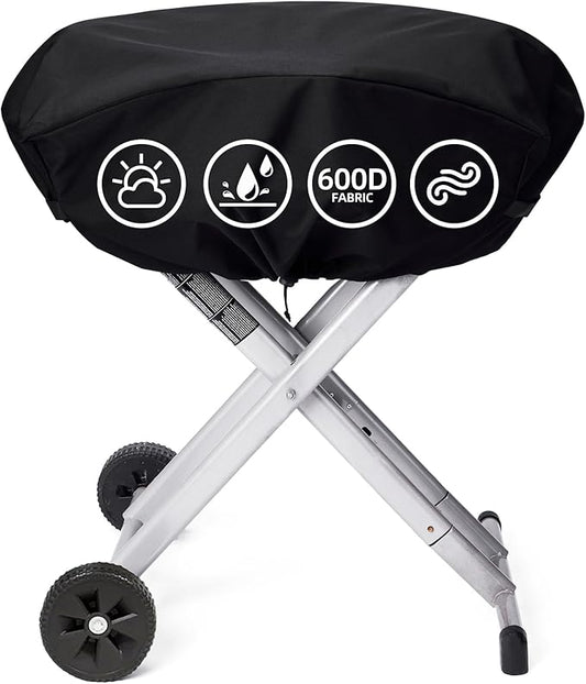 Portable Grill Cover for Coleman Roadtrip 285/LX/LXE/LXX and Smoke Hollow 205 Grill, Waterproof & Windproof Gas Griddle Cover, UV &Tear Resistant, 600D Heavy Duty Outdoor Accessories(Cover Only)