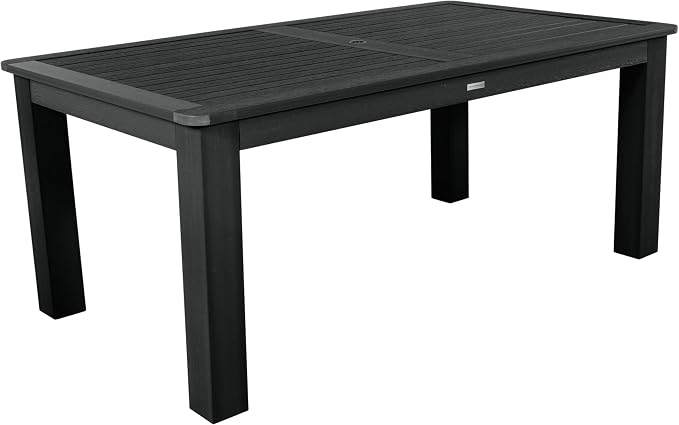 highwood Hamilton Adirondack 7pc Dining Set 72" x 42", Black
