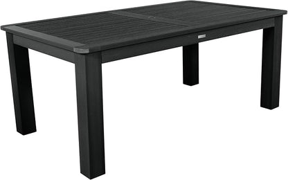 highwood Hamilton Adirondack 7pc Dining Set 72" x 42", Black