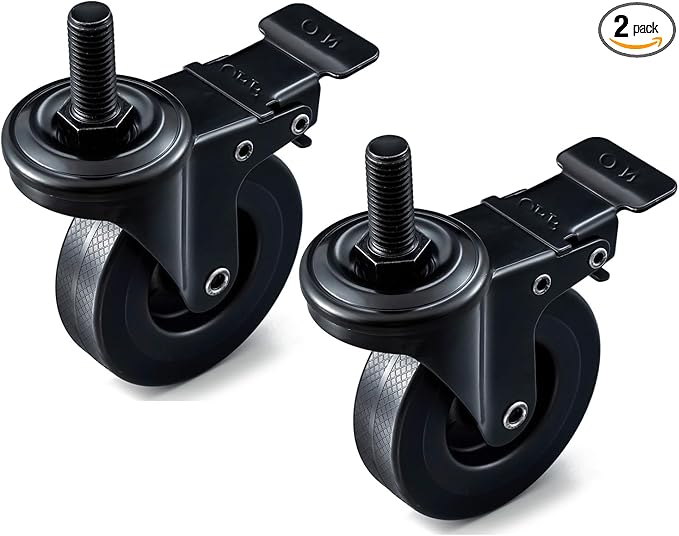 74064 Locking Caster Wheel Grill Replacement Parts for Pit Boss Grill Wheels Pro Series 1100 PB1100PS1 PB1100PSC2 PB1000XLW1 PB1600PS2 PB850PS2 PB1100PSC1 Austin XL Recteq RT-700 RT590 3inch Wheel