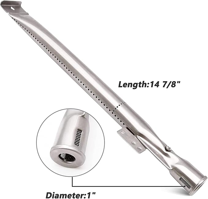 Grill Replacement Parts for Nexgrill 5 Burner 720-0888, 720-0888N, 720-0888S, 4 Burner 720-0830H, 17 Inch Cast Iron BBQ Grill Cooking Grates, Burner Tubes, Grill Heat Shields Plates, Grill Igniters.