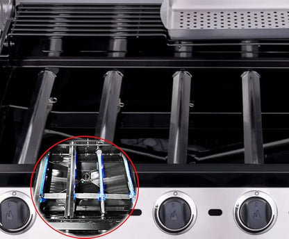 Grill Replacements for Charbroil Performance 463448021 463449021 463365021 5 Burner 463351021 463352521 4 Burner Gas Grill Igniter Stainless Steel Grill Burner Heat Plate Shield Crossover Tube