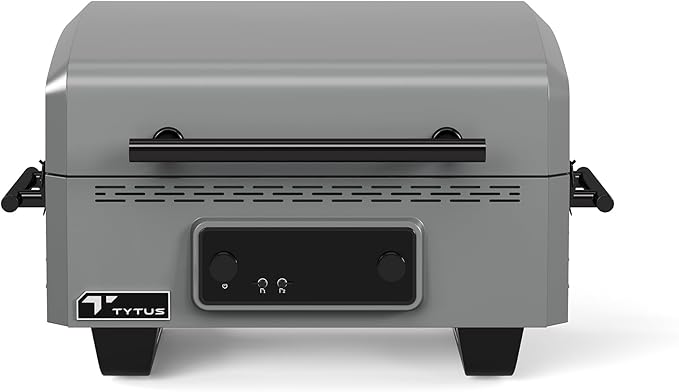 TYTUS Tabletop Electric Grill & Griddle Combo with 318 Sq. In Cooking Area, Dual-Sided Aluminum Plates, up to 500F, LCD Display with 2 Temp Probes