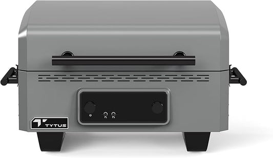 TYTUS Tabletop Electric Grill & Griddle Combo with 318 Sq. In Cooking Area, Dual-Sided Aluminum Plates, up to 500F, LCD Display with 2 Temp Probes