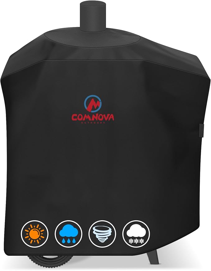 Grill Cover for Oklahoma Joe's Bronco Drum Smoker - 600D Premium BBQ Cover Waterproof & Heavy Duty for Oklahoma Joe's Bronco Drum Grill