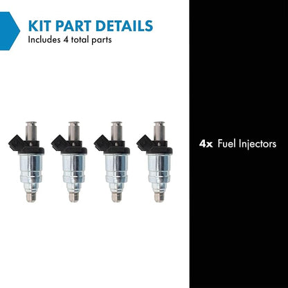 TRQ Fuel Injector Set | For 1996-2001 Acura Integra