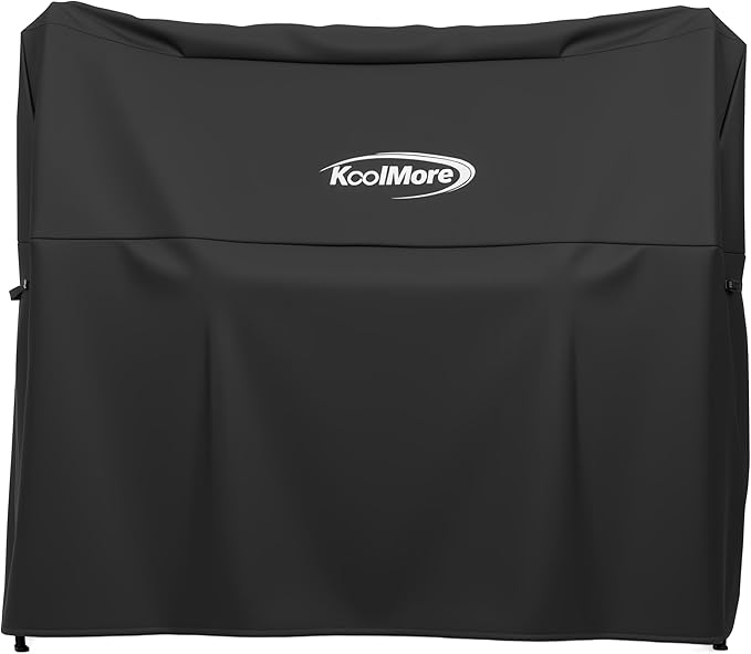 KoolMore 92 in. Charcoal and Wood BBQ Grill, Santa Maria Argentine Style Grill with Dual Adjustable Grate, Heavy Duty, in Black