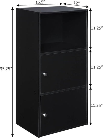 Convenience Concepts 151187 X-Tra Storage 2-Door Cabinet, Black