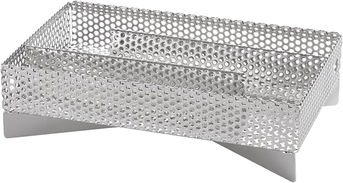 Smoker Tray 12 Hours Pellet Maze Smoker Tray, 5 x 8 Inch Stainless Steel Pellet Smoker Basket, Anti-slip Smoke Generator, Perfect for Hot and Cold Smoking Meat, Fish, Cheese