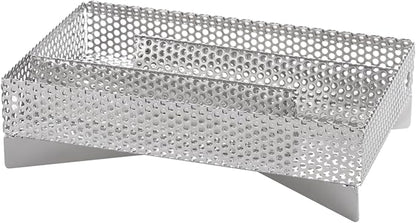 Smoker Tray 12 Hours Pellet Maze Smoker Tray, 5 x 8 Inch Stainless Steel Pellet Smoker Basket, Anti-slip Smoke Generator, Perfect for Hot and Cold Smoking Meat, Fish, Cheese