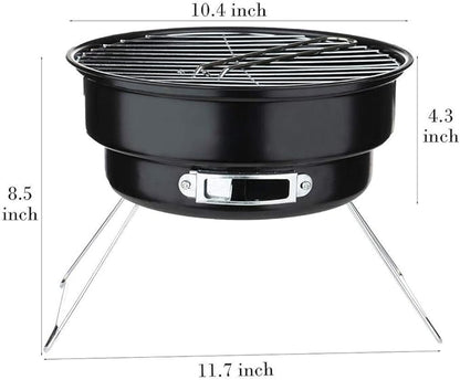 Portable Charcoal Oven Folding Lightweight Barbecue Grill Small Tool for Outdoor Camping Cooking Picnics Hiking Backyard