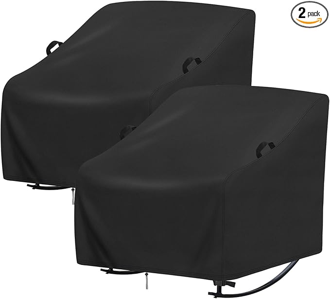 Cover for Rocking Chair,Covers compatible with Porch Rocking Chairs,Patio Rocker Cover for Porch,Patio,Balcony(Custom Size,2-Pack)