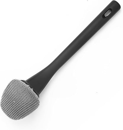 Bristle Free Grill Brush, Safe BBQ Cleaning Brush, Good Grip Chain Mail Grill Scrubber Brush,Barbeque BBQ Grill Brush,Outdoor Grill Cleaner, Chainmail Grill Scrubber Scraper