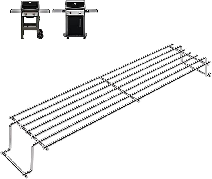 69866 Grill Warming Rack for Weber Spirit 200 Series with Up Front-Mounted Control Panels (Years 2013 and Newer) E210 S210 E220 S220 Grills, Grills Upper/Warming Rack Part for Weber 69866 7640
