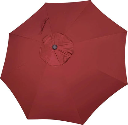 Blissun 9ft Patio Umbrella Replacement Canopy, Market Umbrella Top, Outdoor Table Umbrella Canopy for 8 Ribs, Canopy Only