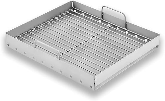 PS9900 47183T-21 Charcoal Tray Grill Replacement Parts for Smoke Hollow 47183T PS9500 HC4518L SH5000 SH7000 SH9916 PS9900-SY18 6500 6800 8500 Pro Series Charcoal Basket Holder Ash Pan Grill Parts