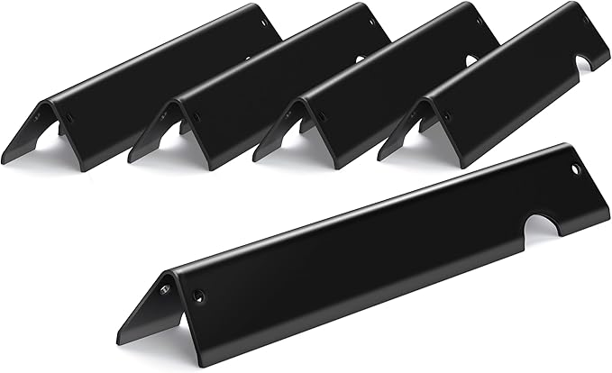 66795 GS4 Flavorizer Bars for Weber Genesis II Grill Parts, 17” Flavor Bars for Weber GS4 Genesis II 300 E-310 E-315 E-335 LX-340 Replacement Parts, Full 16GA Upgraded Porcelain-enameled Steel, 5 Pack
