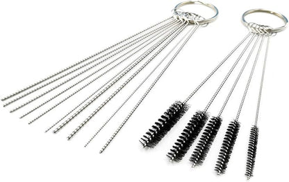 Carburetor Cleaning Kit-13 Cleaning Wires,10 Needles,5 Nylon Brushes for Torch Tip,Carb,Chainsaw,Welder,Spray Guns,Jet Nozzles,Air Tools,ATV,Lawn Mower-with Aluminum Case, Stove Burner – Aluminum Case