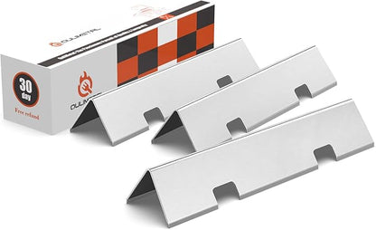 QuliMetal 15.3" Flavorizer Bars for Weber Spirit E210, E220, S210, S215, Spirit 200 & GS4 Spirit II E210, Spirit II E220 Gas Grills with Front Control, Stainless Flavorizer Bars for Weber 7635 67045