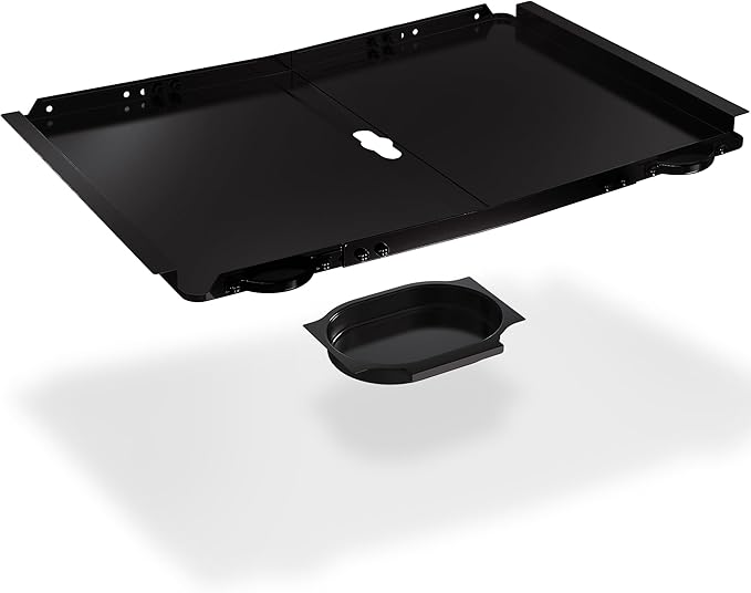 Replacement Grease Tray with Catch Pan for Dyna Glo Grill Replacement Parts, 24-30" Universal Drip Pan for 4 5 Burner Gas Grill Nexgrill Replacement Parts, Grill Tray for Kenmore BHG Expert (Black)