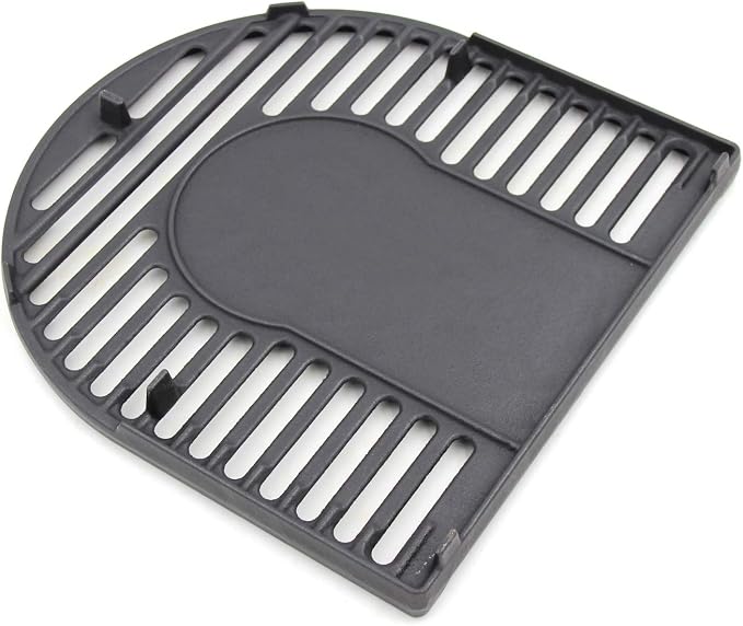 Hongso Matte Cast Iron Cooking Grate for Coleman Roadtrip Swaptop Grills LX LXE LXX, Non-Stick Camping Grill Grid, Half Grate of Coleman Roadtrip Parts, PCB012