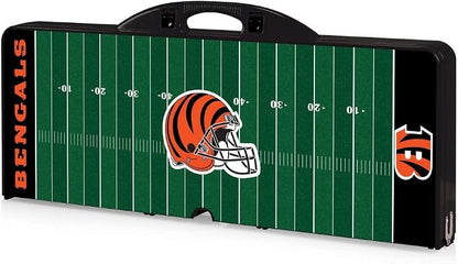 Picnic TIME NFL Football Field Folding Picnic Table, Camping Table, Outdoor Table with Umbrella Hole