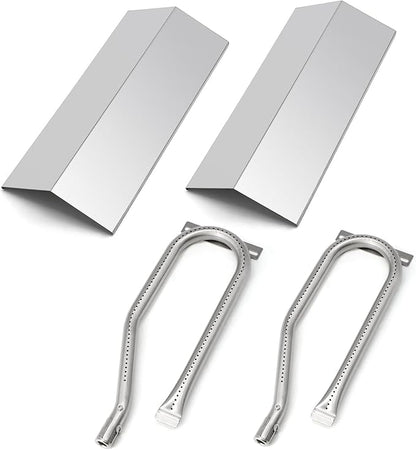 Grill Replacement Parts for Cuisinart CGG-306 CGG306, Flame Tamer 306-20133 & Gas Burner 306-20092 Replacement for Cuisinart CGG-306 Chef's Style Portable Gas Grill