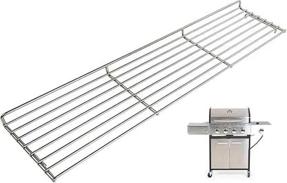 Warming Rack for Captiva Designs 4-Burner Propane Gas BBQ Grill with Side Burner Replacement Parts Hanging Rack for Captiva Designs Grill Accessories Upper Rack, Stainless Steel Cooling Rack, 1PC