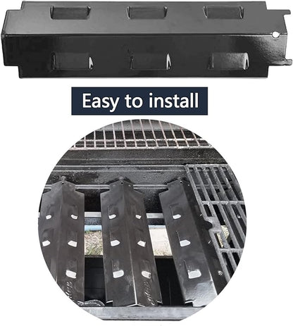Hongso 14 5/8" x 4 1/4" Porcelain Heat Plate Shield Replacement Parts for Savor Pro GD4205S-M GD4210S GD4210S-B1, Charbroil 463439915 463436213, Thermos 461442114 Master Forge GD4833 GD4825 Gas Grills