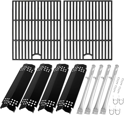 BQMAX Grill Replacement Parts for Nexgrill 4 Burner 720-0830X, Cooking Grate, Burner and Heat Plates for Nexgrill Replacements Part, Grill Parts Kit for Nexgrills 720-0830X Replacement Parts