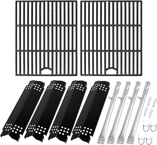 BQMAX Grill Replacement Parts for Nexgrill 4 Burner 720-0830X, Cooking Grate, Burner and Heat Plates for Nexgrill Replacements Part, Grill Parts Kit for Nexgrills 720-0830X Replacement Parts